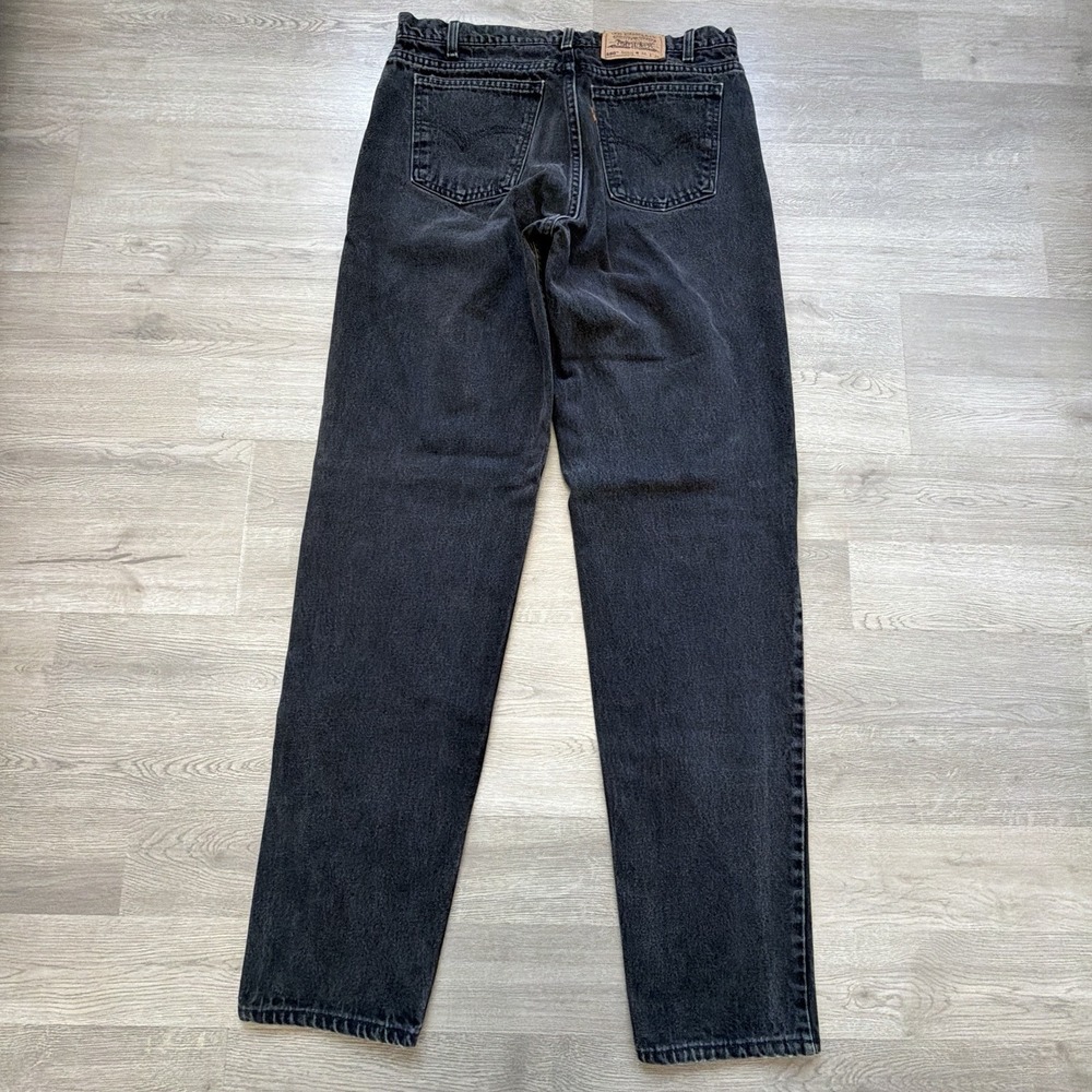 Vintage Levi's 550 Orange Tab Jeans Mens 36x36 Black USA Made Relaxed Fit - Picture 4 of 14